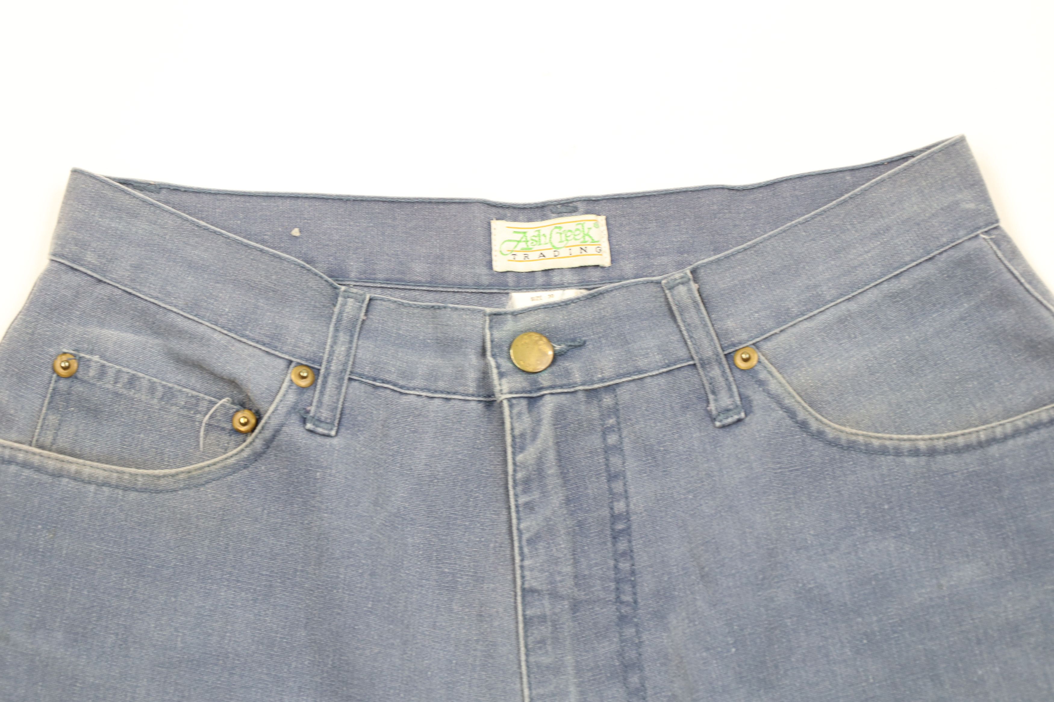 Vintage Vintage 90s Streetwear Knee Pigment Dye Stonewash Shorts Size US 30 / EU 46 - 2 Thumbnail