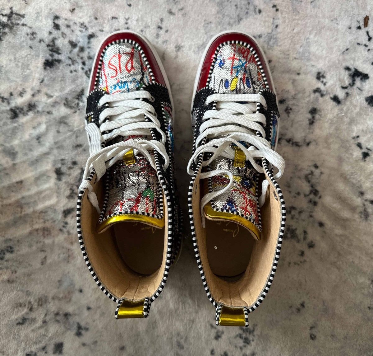 Christian Louboutin Rantus Orlato flat high “Graffiti” Size US 9 / EU 42 - 3 Thumbnail
