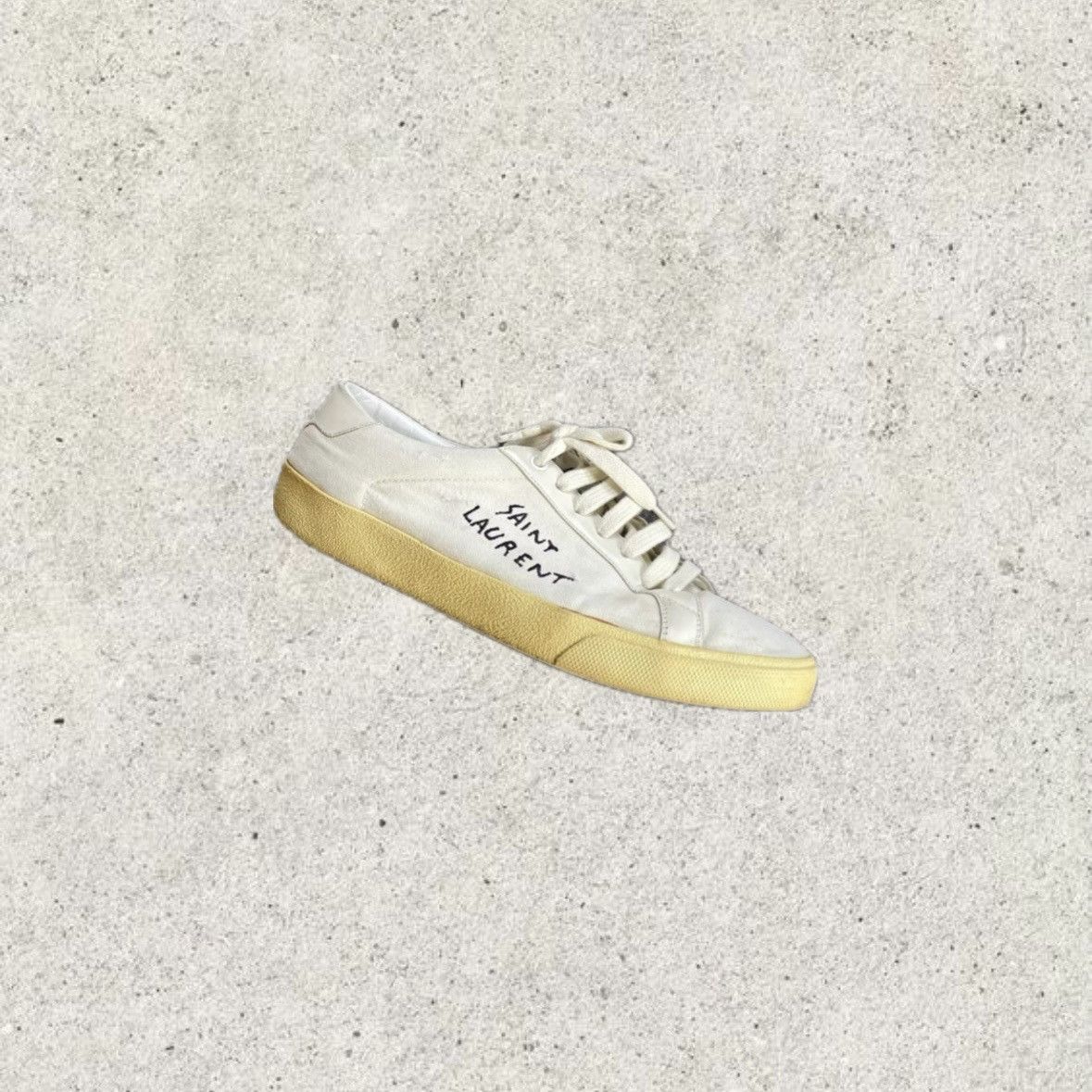 Saint Laurent Paris Saint Laurent Paris Distressed Sneakers Size US 8 / EU 41 - 1 Thumbnail