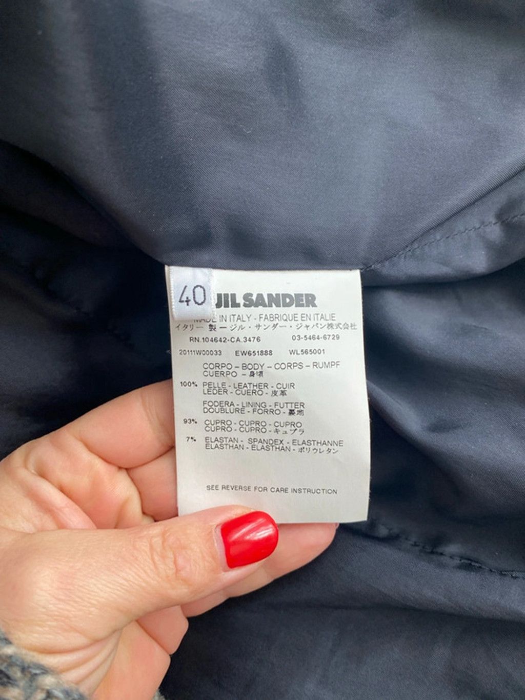 Jil Sander Jil Sander black leather jacket Size US S / EU 44-46 / 1 - 4 Thumbnail