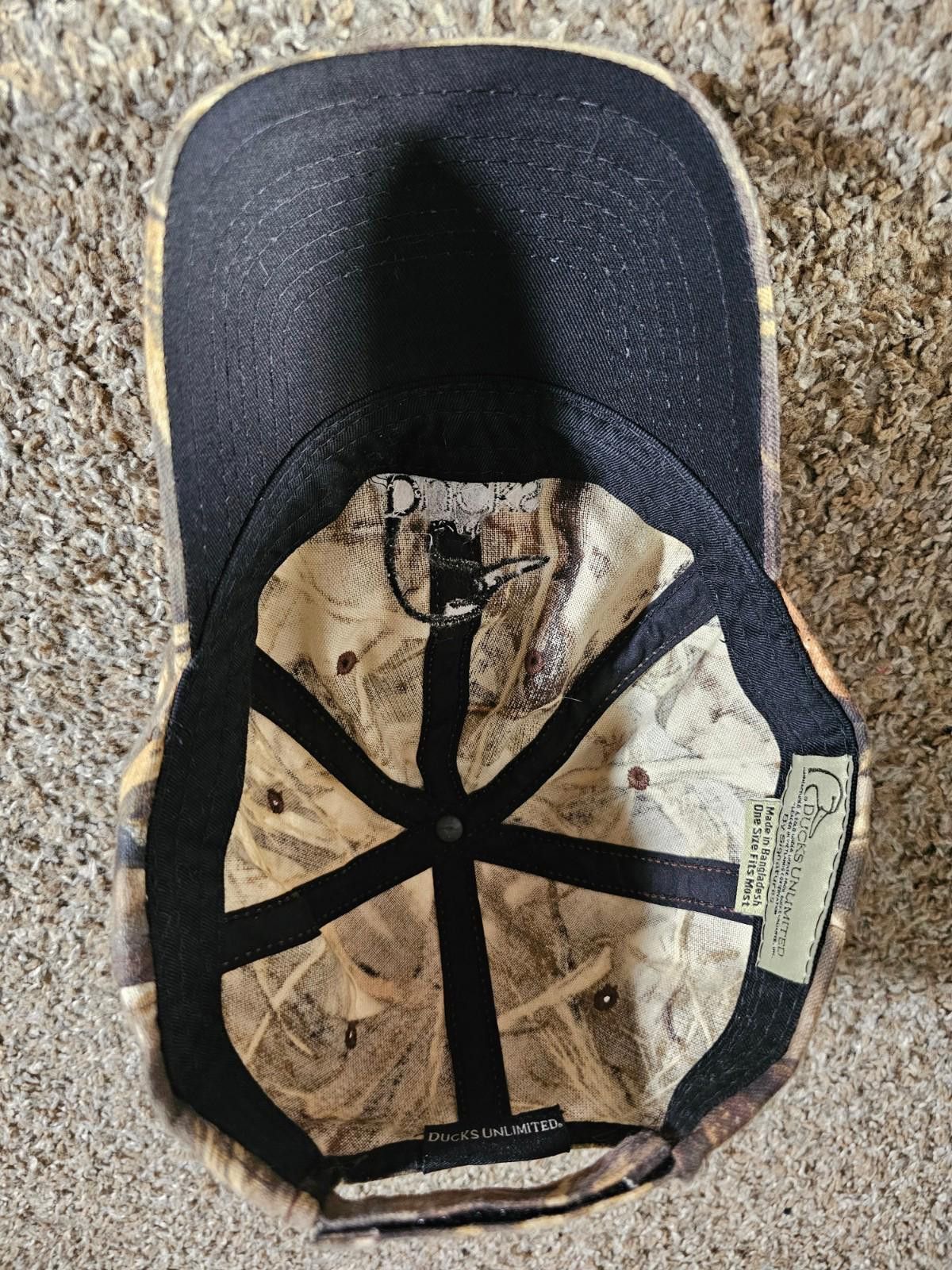 Designer Ducks Unlimited Grass Camo Strapback Hat Size ONE SIZE - 6 Thumbnail