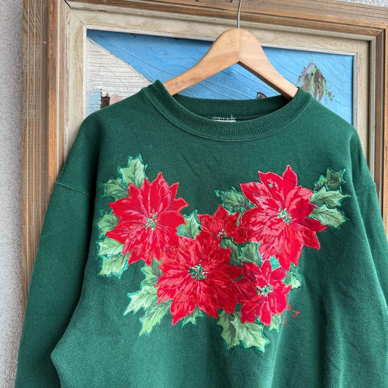 Vintage Vintage Flowers Graphic Sweatshirt Hype Avantgarde Size US M / EU 48-50 / 2 - 2 Thumbnail