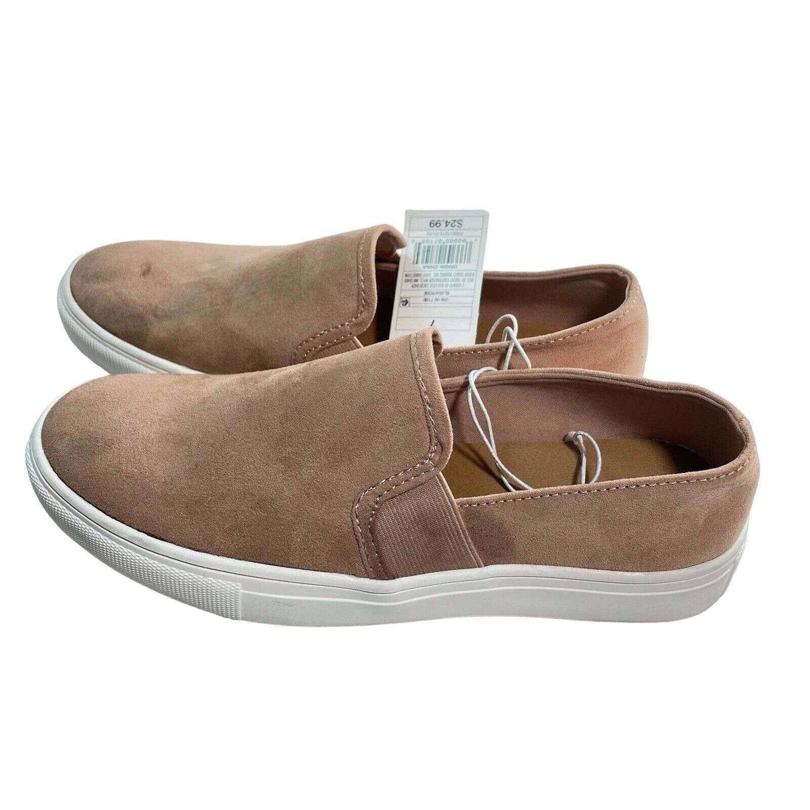 Other Womens Suede Sneakers Slip On Pink Rose Blush Twin Gore Size Size US 7 / IT 37 - 3 Thumbnail