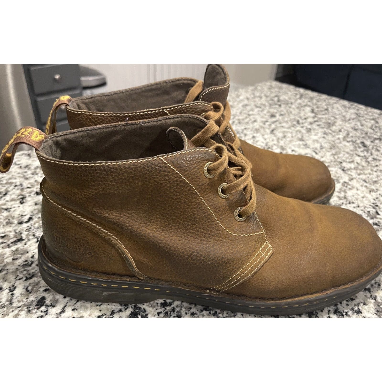 Dr. Martens Dr Doc Martens Sussex Industrial Chukka Boots 3 Eye Brown Leather Men's Size 13 Size US 12 / EU 45 - 2 Thumbnail