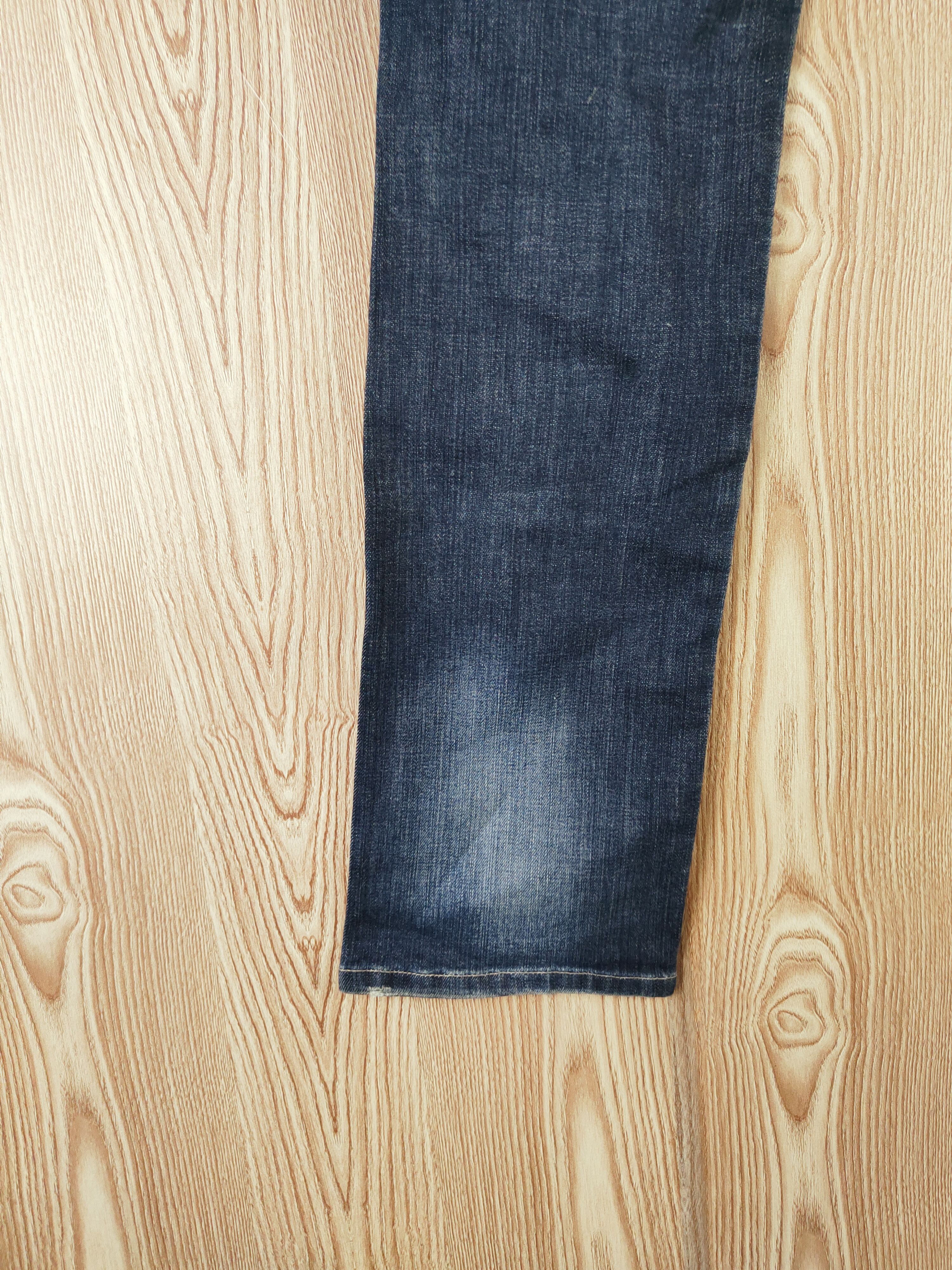 PPFM PPFM Dark Blue double waist Distressed Ripped Jeans #W382 Size US 32 / EU 48 - 11 Thumbnail