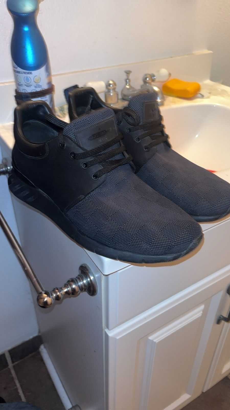 Louis Vuitton Louis Vuitton Men's Damier Eclipse 2016 Fastlane Sneakers Size US 9 / EU 42 - 6 Thumbnail