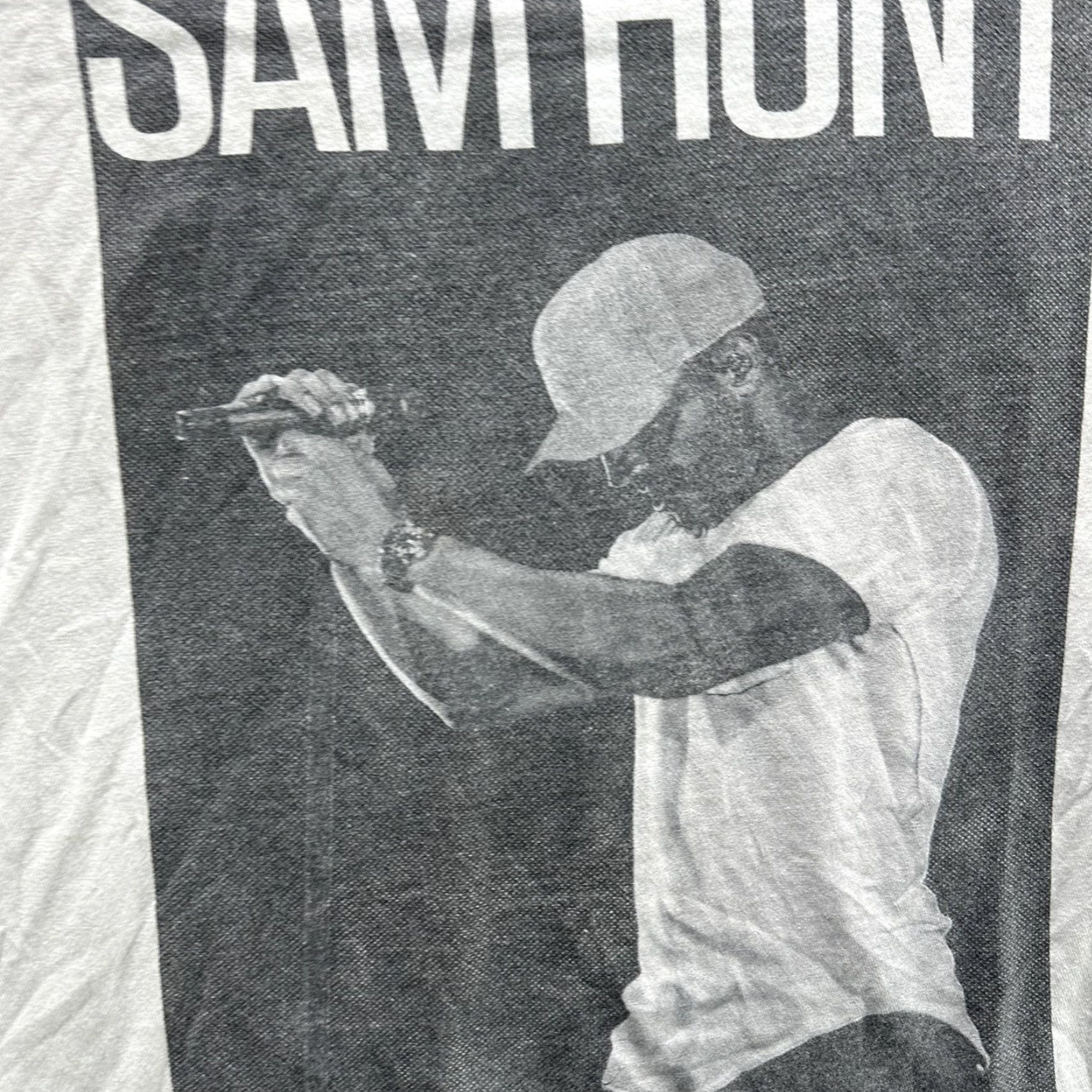 Vintage Sam Hunt Shirt Mens Medium White 15 In A 30 Tour Concert Tee Graphic Print Short Sleeve Crew Neck Size US M / EU 48-50 / 2 - 3 Thumbnail
