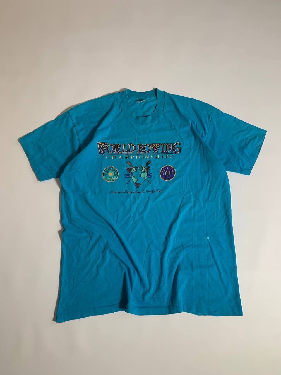 Vintage Crazy Vintage 1994 World Rowing Indianapolis Retro T Shirt Size US XXL / EU 58 / 5 - 1 Thumbnail