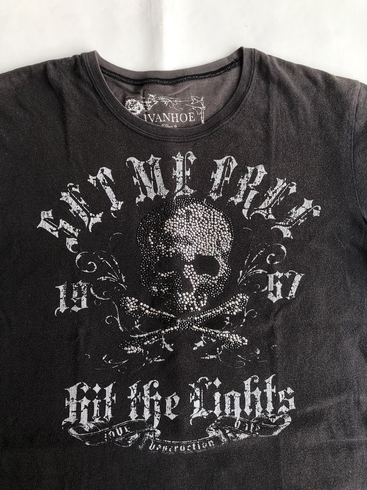 Other Poem Skull Set Me Free Hit The Light Rock Punk Skull Size US L / EU 52-54 / 3 - 5 Thumbnail