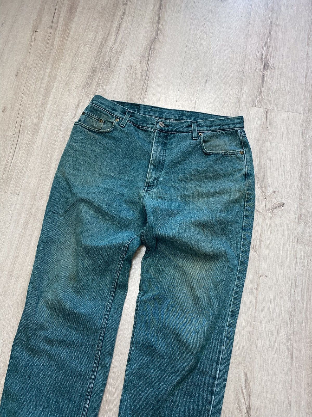 Jean × Vintage Retro Washed Jeans Hype Hip Hop Size US 36 / EU 52 - 3 Thumbnail