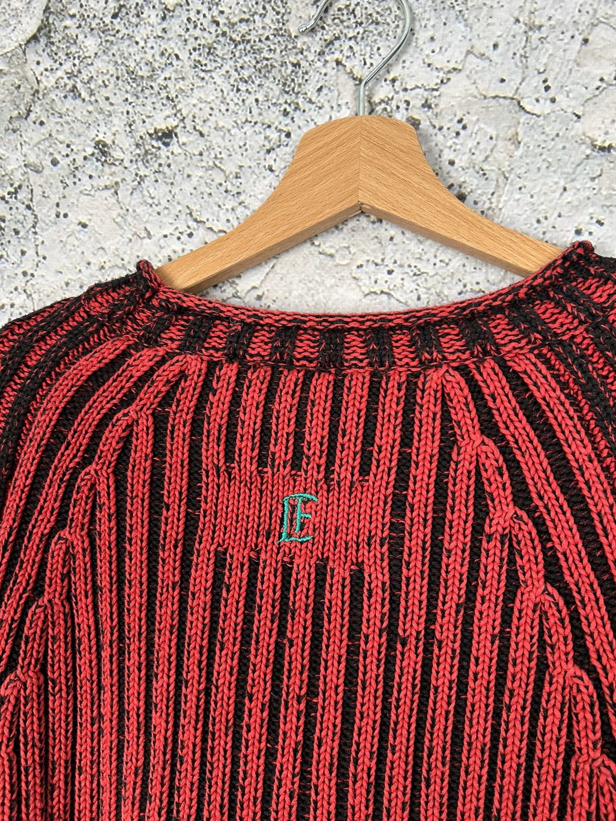 Vintage Vintage Y2K Stripped Sweater Knitwear Grunge 00s Alternative Size US L / EU 52-54 / 3 - 5 Thumbnail