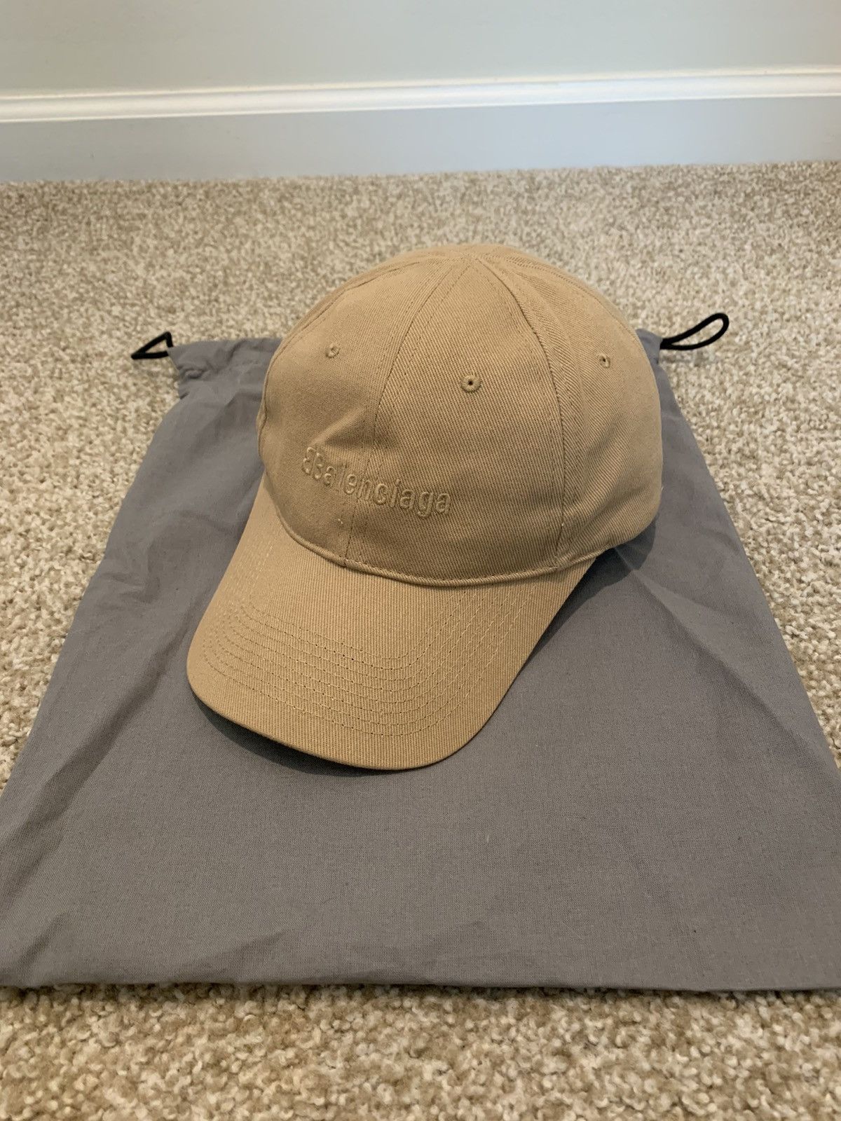 image of Balenciaga Bb Logo Hat in Brown, Men's