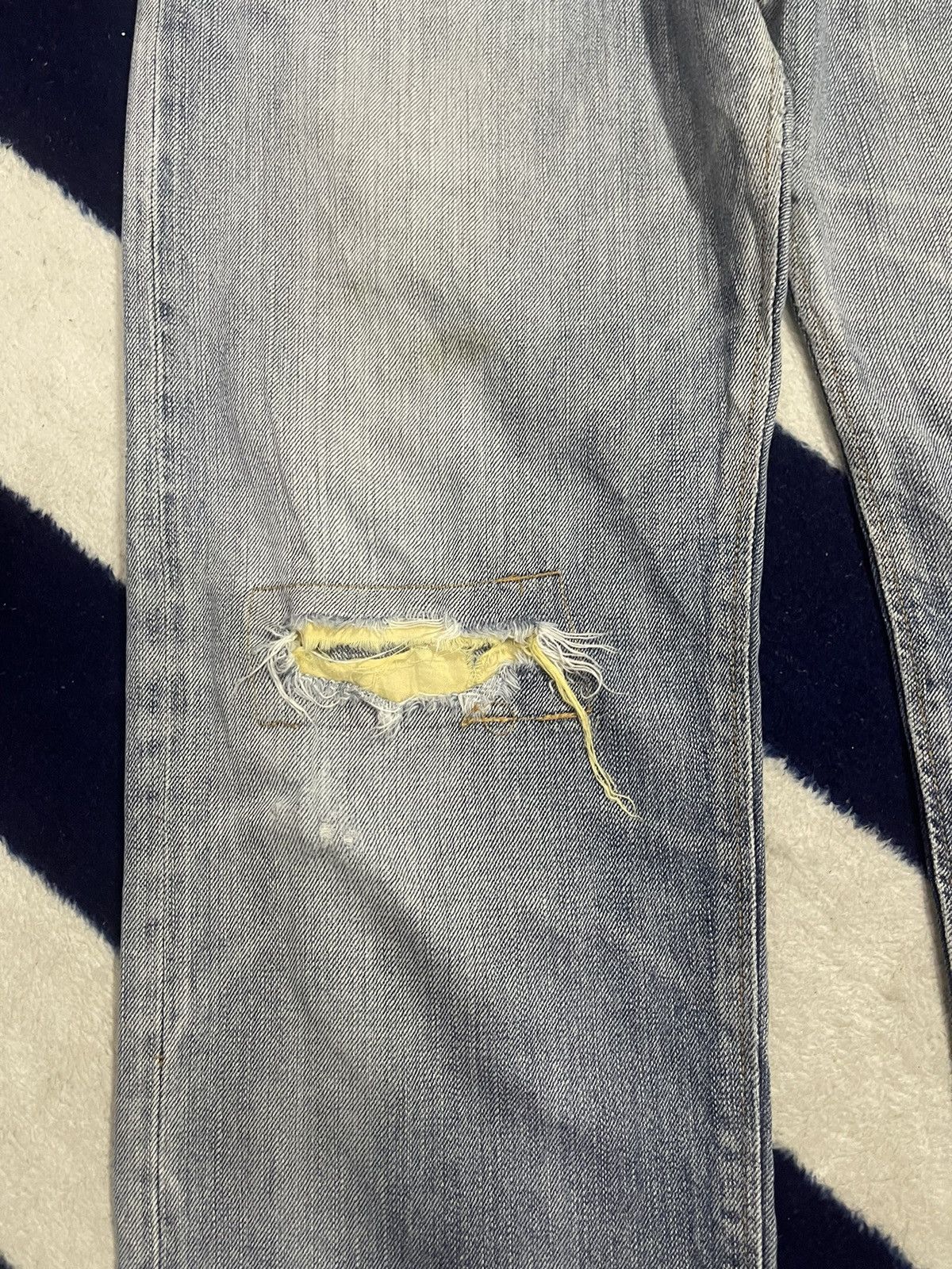 Edwin × Japanese Brand Edwin Selvedge Distressed Jeans (14) Size US 36 / EU 52 - 17 Thumbnail