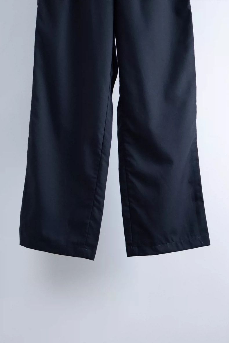 Comme des Garcons Comme des Garcons size M Navy blue thin wool straight casu Size US 29 - 3 Thumbnail