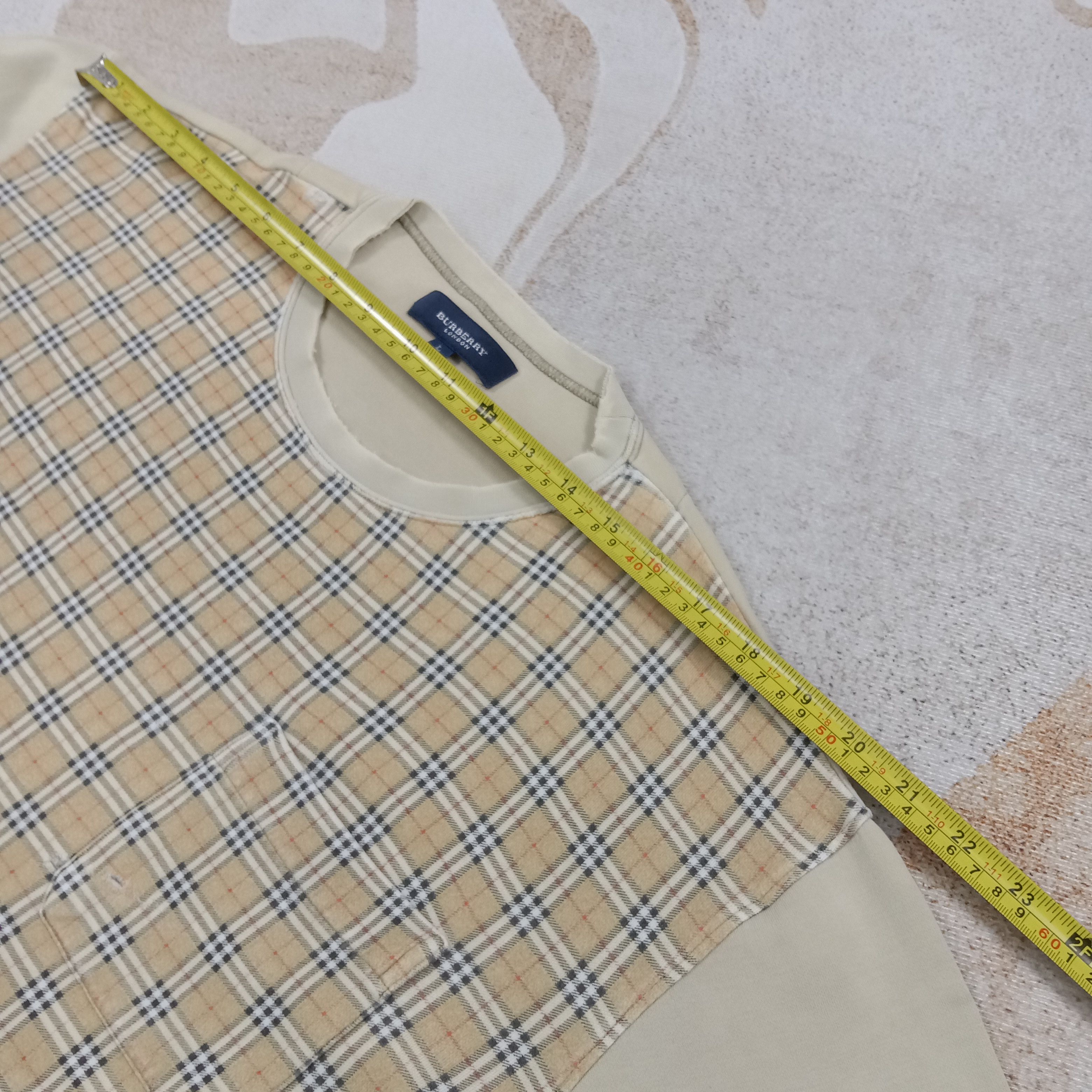 Burberry Burberry Nova Check Pocket Sweatshirt C274N11 Size US L / EU 52-54 / 3 - 7 Thumbnail