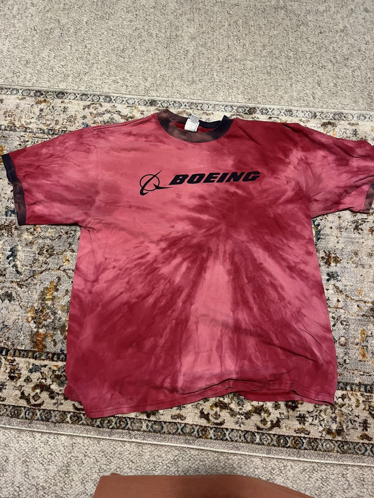 Vintage Boeing Tie Dye Tee Size US L / EU 52-54 / 3 - 1 Thumbnail