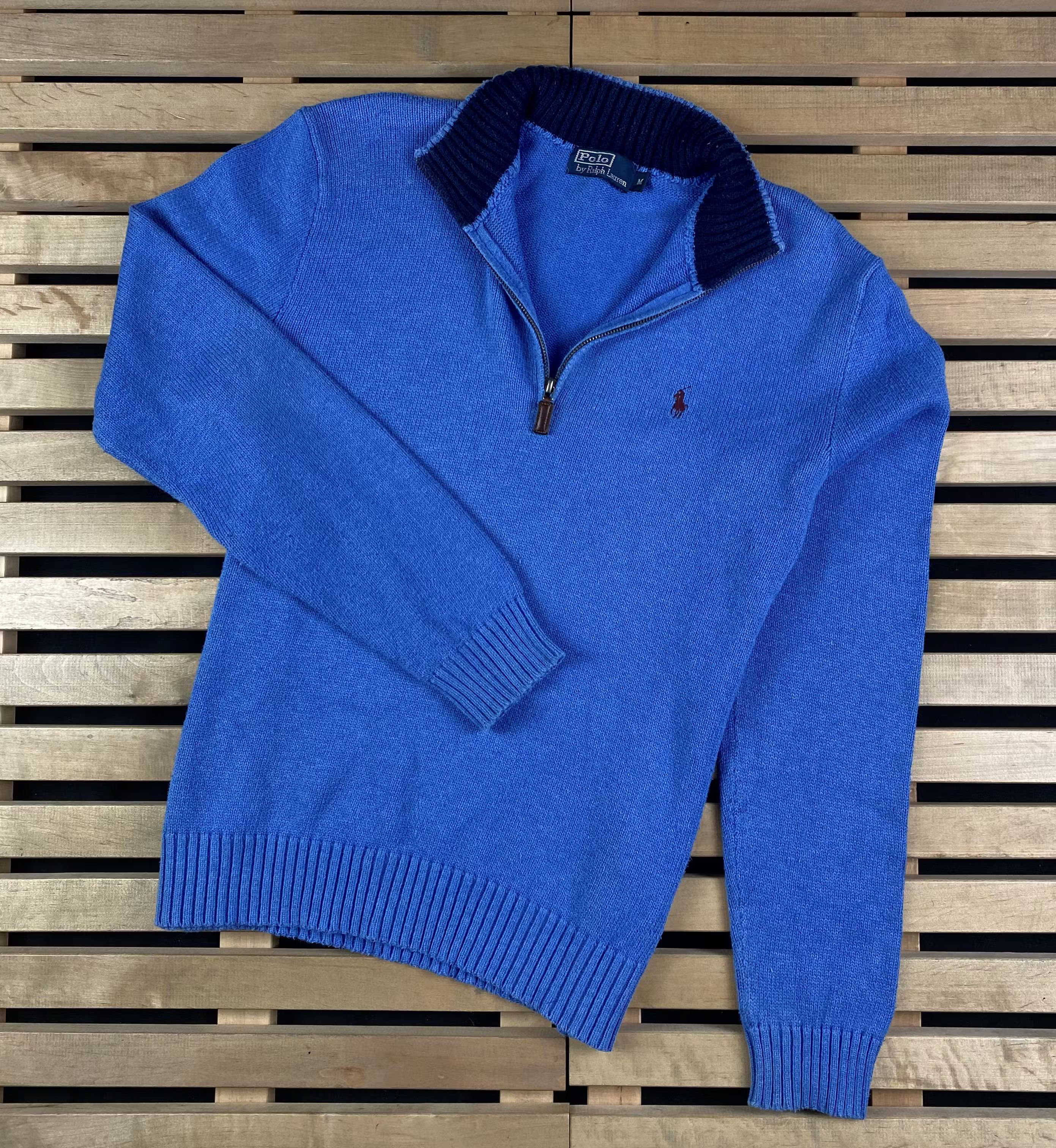 Polo Ralph Lauren × Ralph Lauren × Vintage Mens Sweater Pullover Polo Ralph Lauren Vintage Size M Size US M / EU 48-50 / 2 - 1 Thumbnail