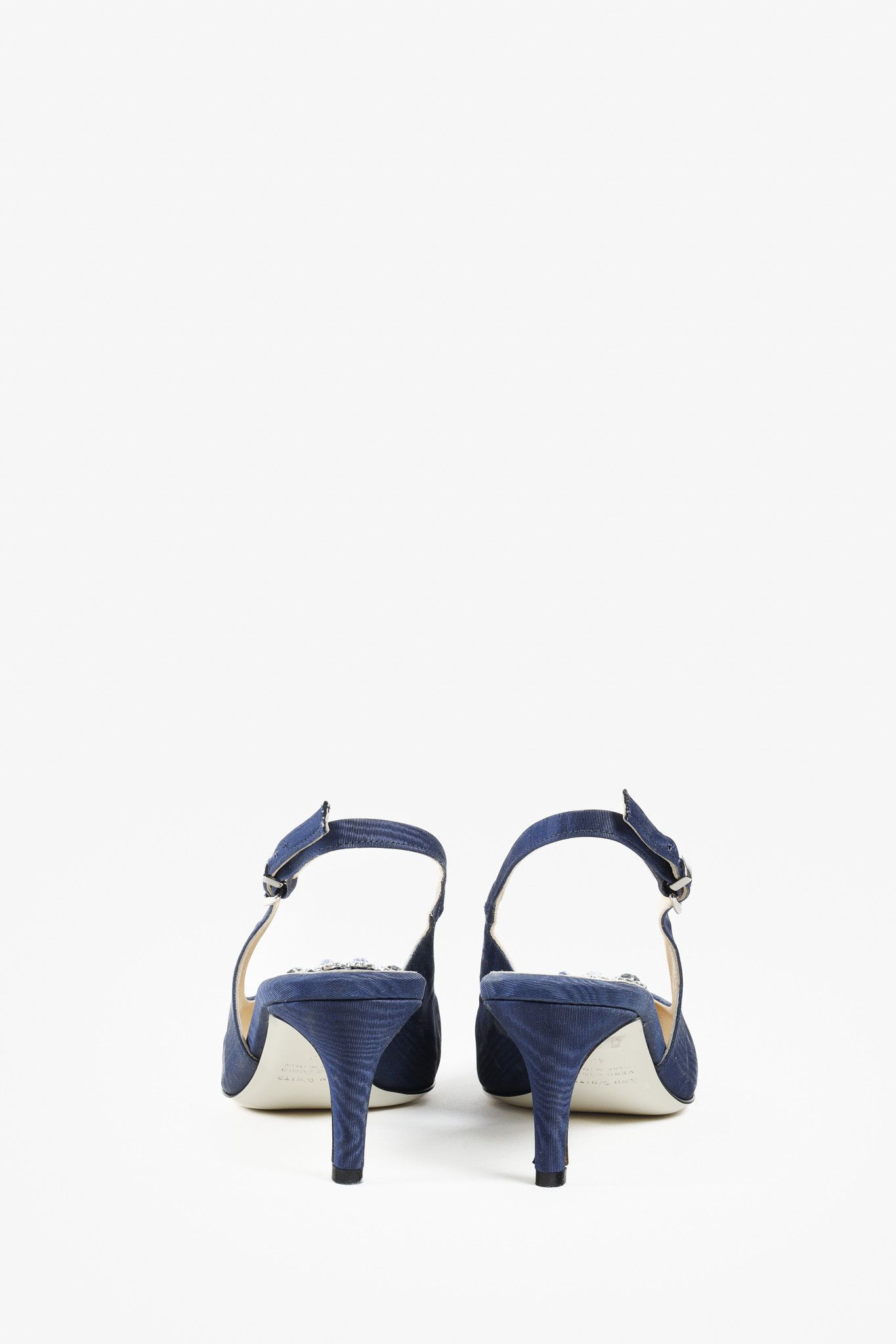 Ron White Ron White Queenie Navy Sling Back Pump Size US 11 / IT 41 - 3 Thumbnail