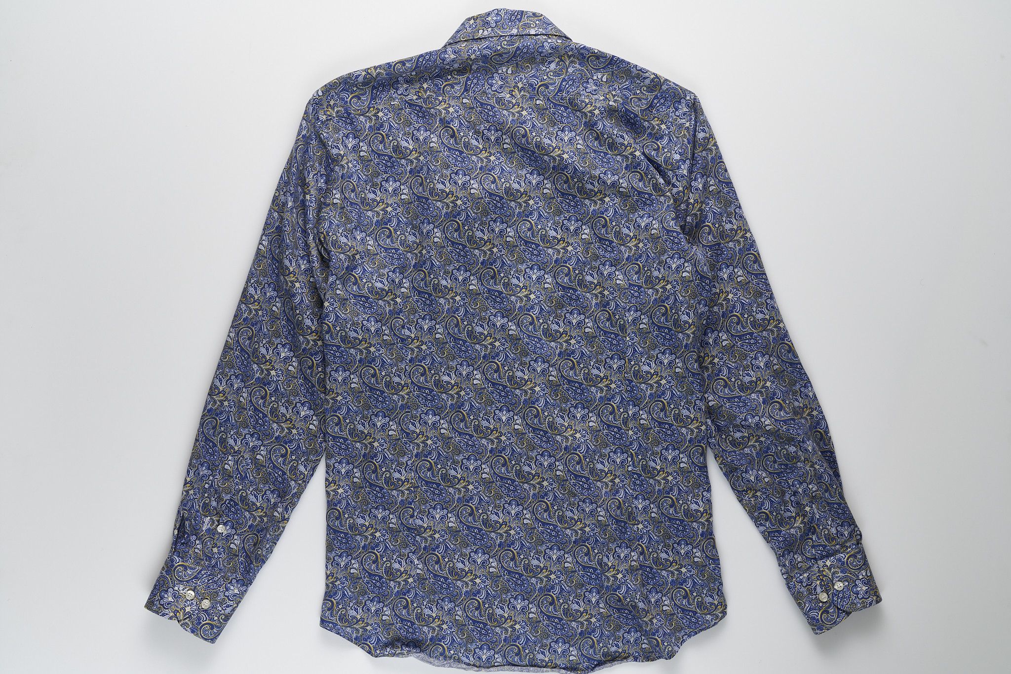 Etro ETRO PAISLEY COTTON SHIRT BLUE/YELLOW Size US M / EU 48-50 / 2 - 5 Thumbnail