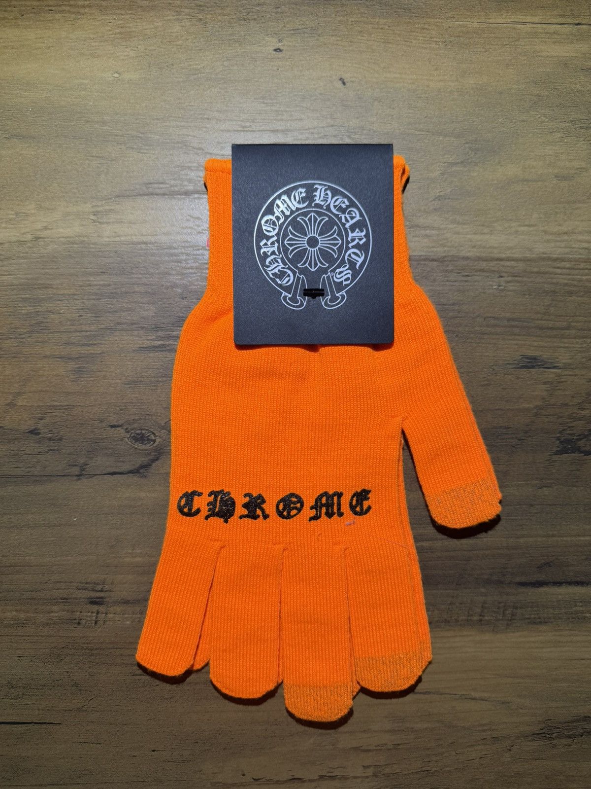 Chrome Hearts Chrome Hearts Orange CH Plus Gloves Size ONE SIZE - 2 Thumbnail