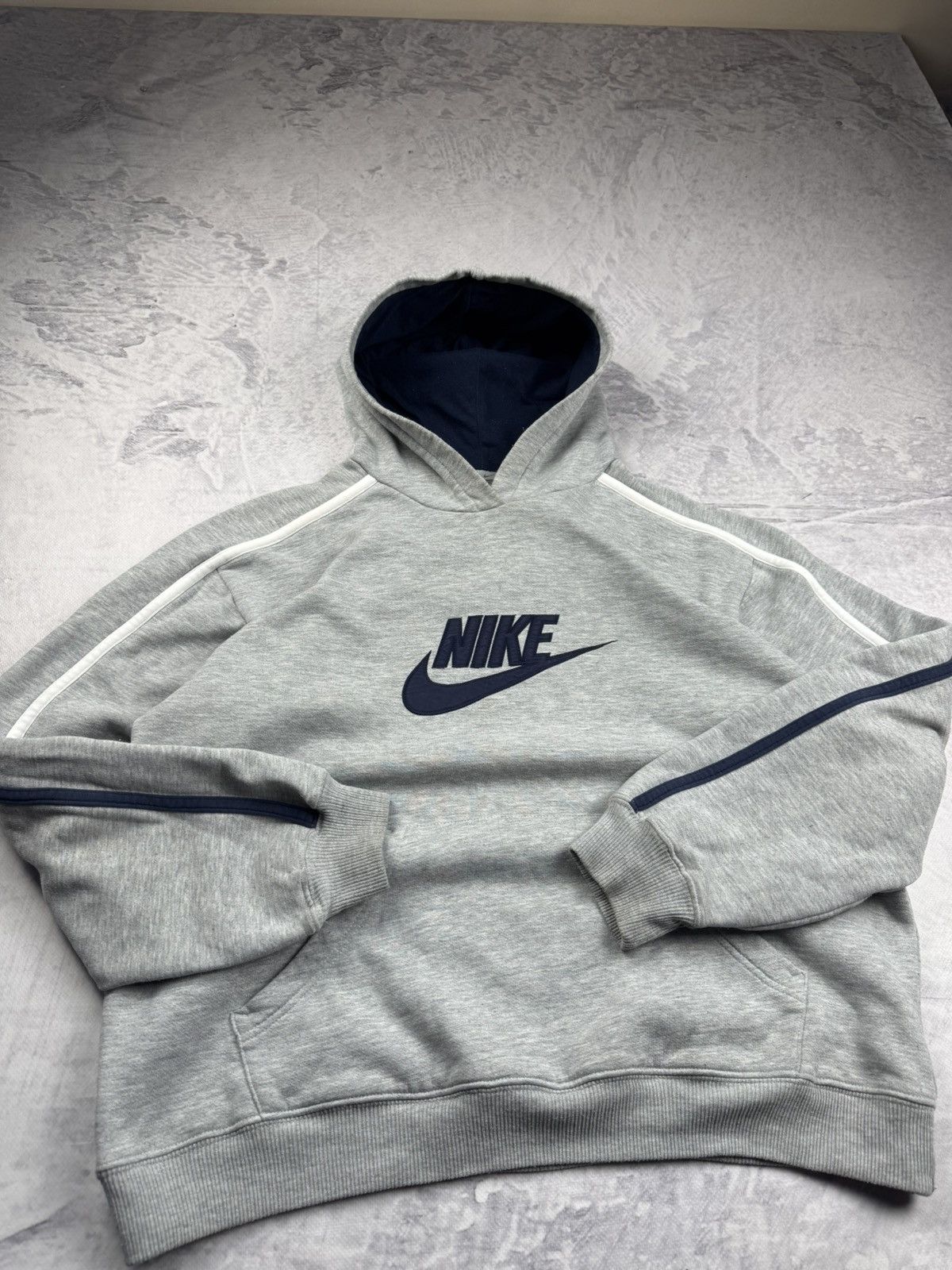 Nike × Vintage NIKE VINTAGE CENTER LOGO OVERSIZE BOXY HOODIE Size US L / EU 52-54 / 3 - 4 Thumbnail