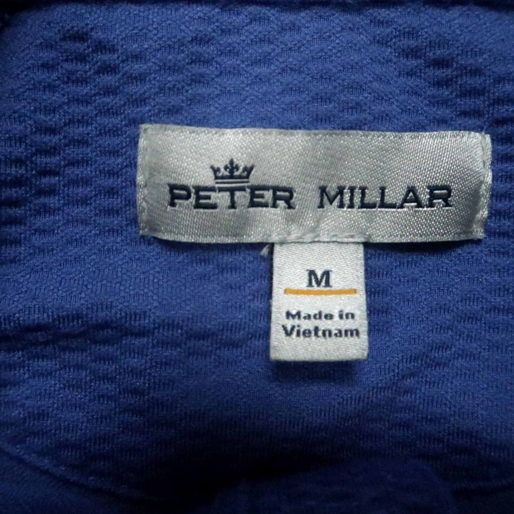 Peter Millar Peter Millar Pullover Men Medium Blue Perth Melange Performance Quarter Zip Golf Size US M / EU 48-50 / 2 - 3 Thumbnail