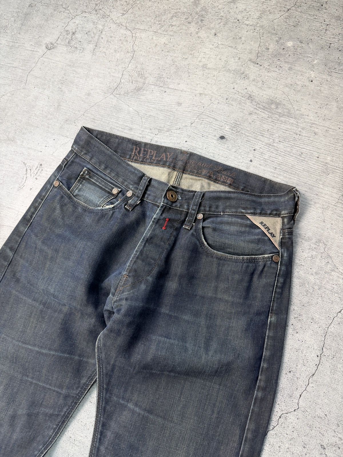 Replay Vintage Y2K Replay Jeans Washed Faded streetwear size 30 Size US 30 / EU 46 - 5 Thumbnail