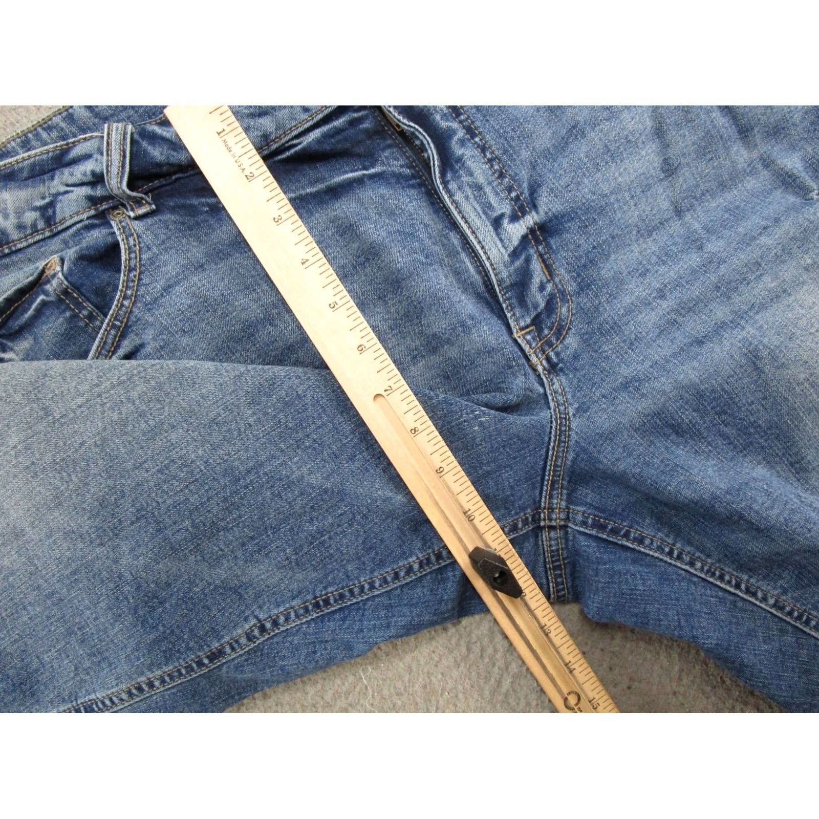 Vintage Maurices Jeans Womens 24W Blue High Rise Stretch Distressed Denim Ankle Plus Size Size 42" / US 20 - 7 Thumbnail