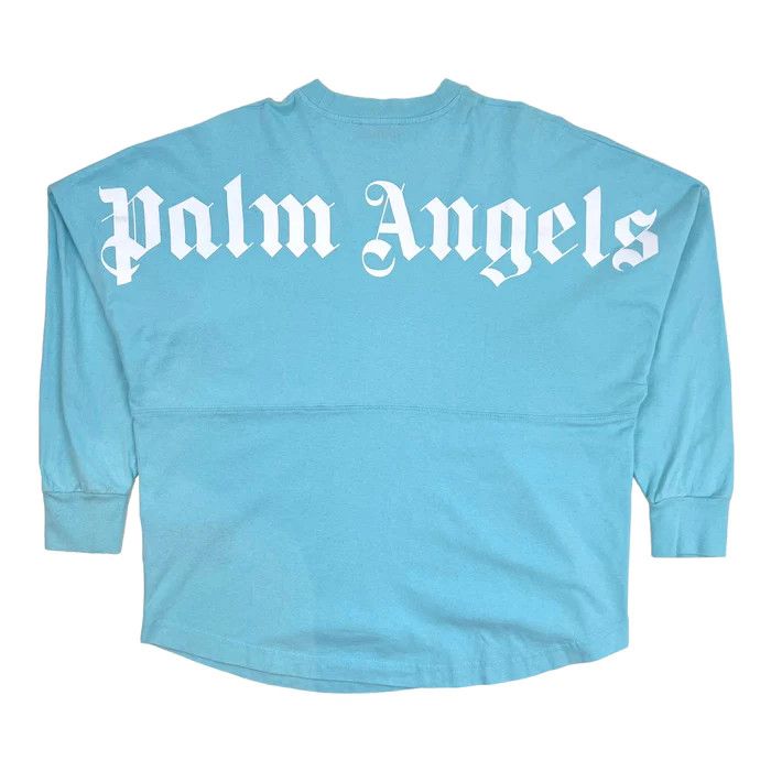 image of Palm Angels Classic Logo Longsleeve T-Shirt in Sky Blue, Women's (Size XS)
