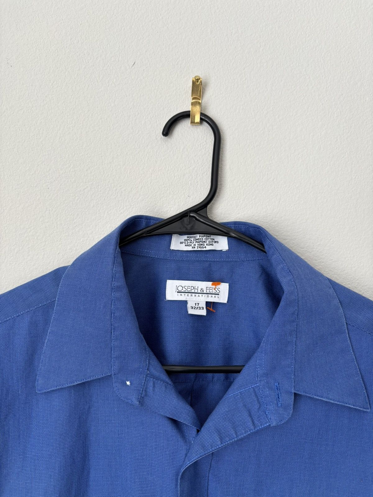 Joseph & Feiss Joseph & Feiss Blue Button Up Shirt Size US XXL / EU 58 / 5 - 2 Thumbnail