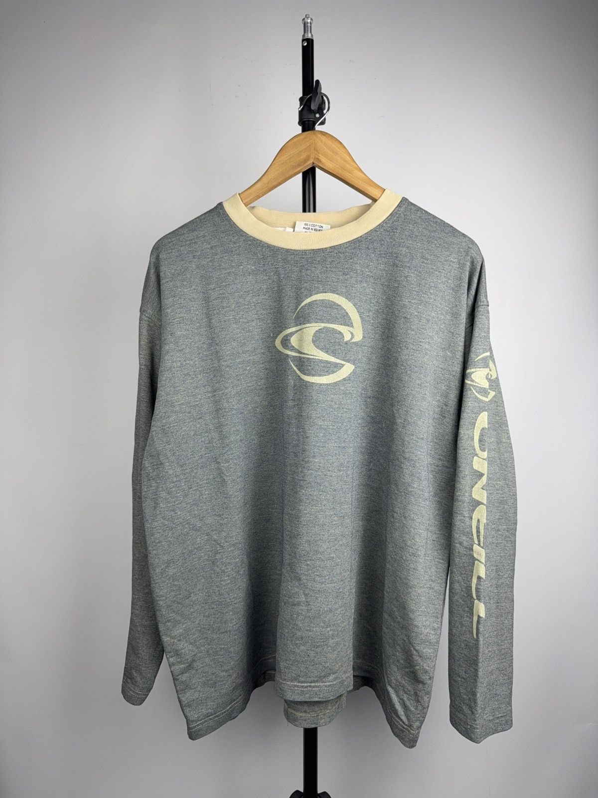 O'Neill O’Neill SURF Skate Long Sleeve Logo Tee Y2K Surfwear Grey Size US L / EU 52-54 / 3 - 1 Thumbnail