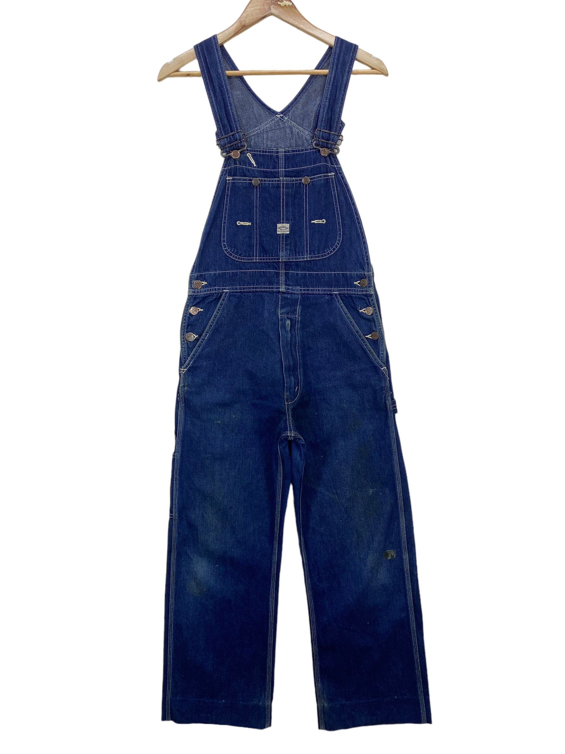 Big John × Vintage Big John Carpenter Bib Overalls Jeans Size US 30 / EU 46 - 2 Thumbnail