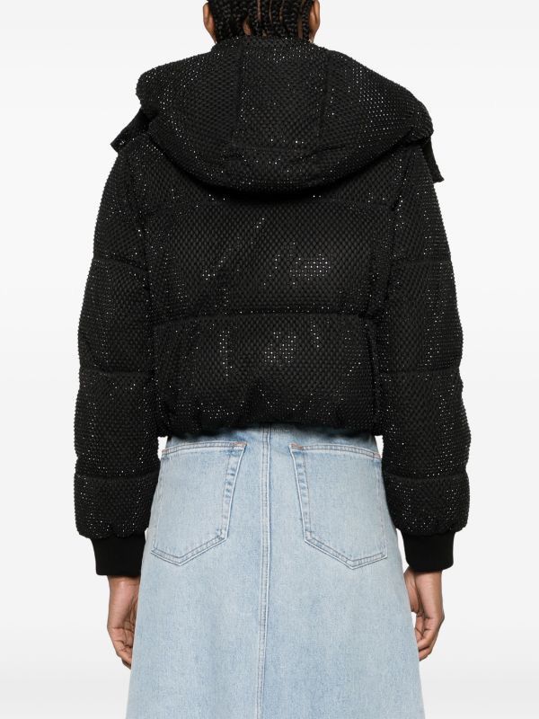 Alice + Olivia alice + olivia Robena crystal-embellished puffer jacket Size S / US 4 / IT 40 - 4 Thumbnail