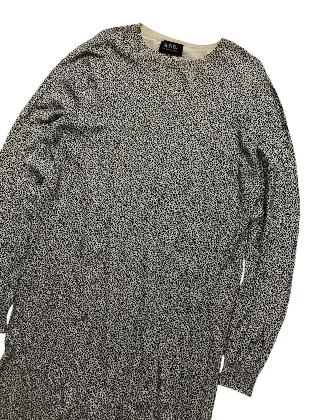 A.P.C. Vtg A.p.c Rue Madame Paris Leapord Shirt Size S / US 4 / IT 40 - 2 Thumbnail