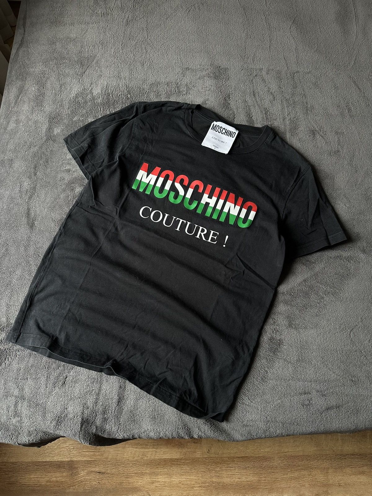 Moschino Moschino Couture! Italian Colors Tee in Black Size US M / EU 48-50 / 2 - 3 Thumbnail
