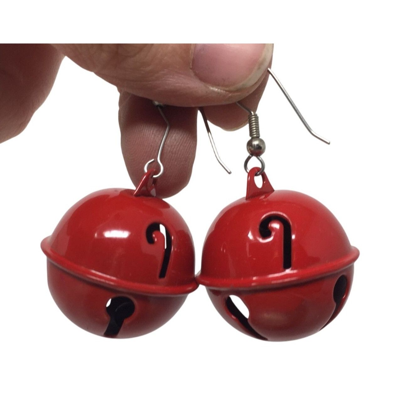 Other Red Christmas Jingle Bell Earrings with Candy Canes on them Size ONE SIZE - 5 Thumbnail