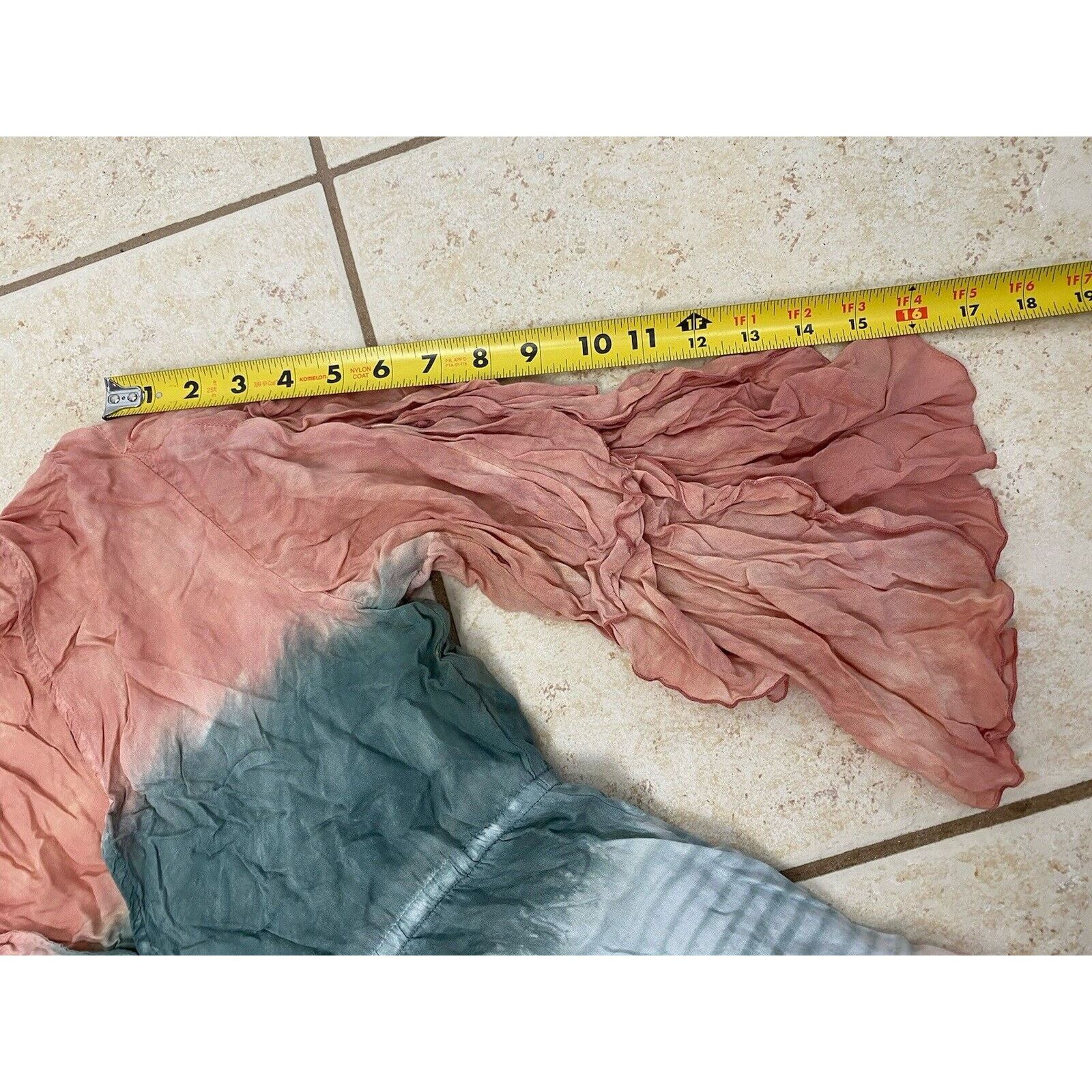 Other Tiare Hawaii Gray Orange Tie Dye Dress Cover Up Ruffle Size S / US 4 / IT 40 - 11 Thumbnail