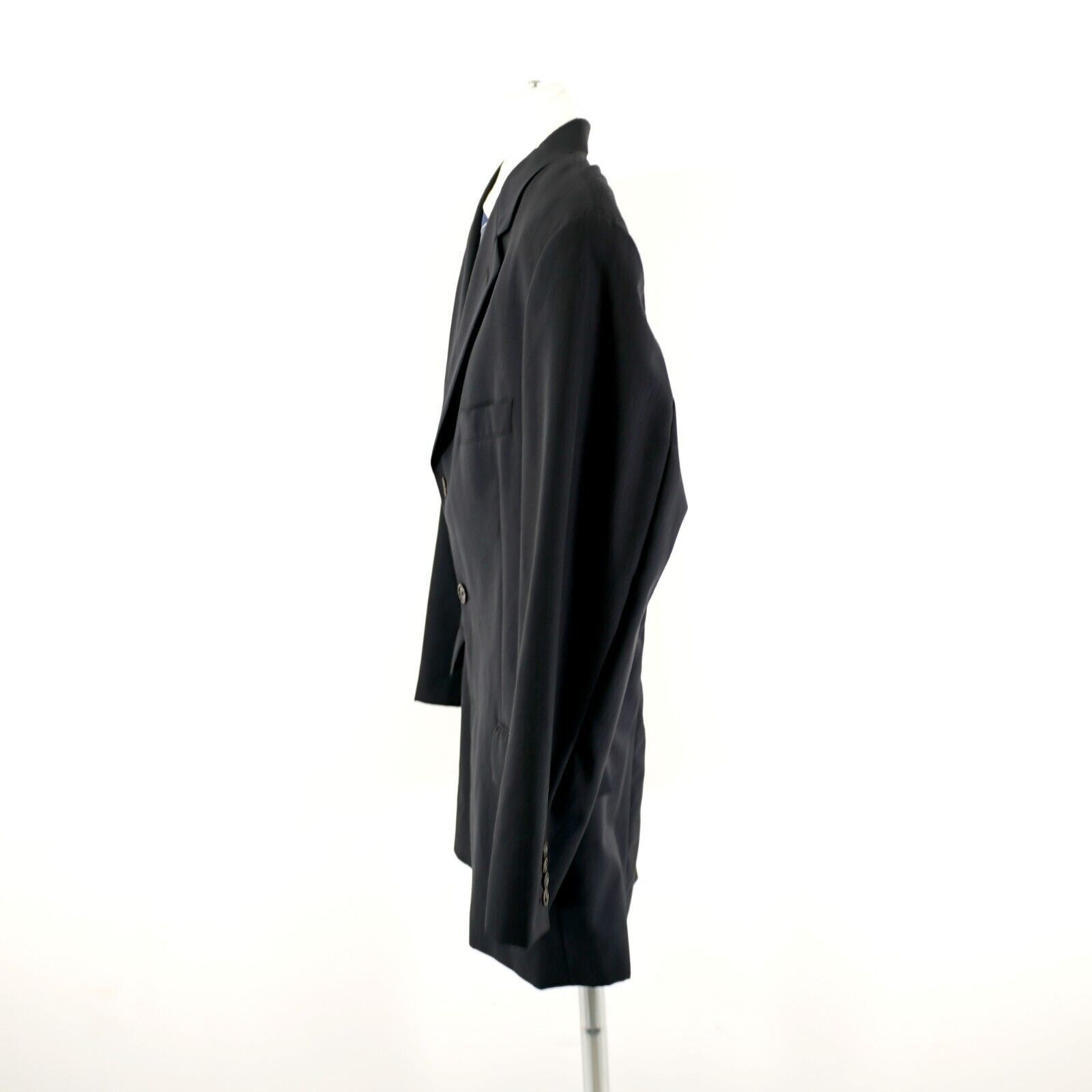 Calvin Klein Calvin Klein Wool Blue Birdseye 3 Button Sport Coat 42R Size 42R - 6 Thumbnail