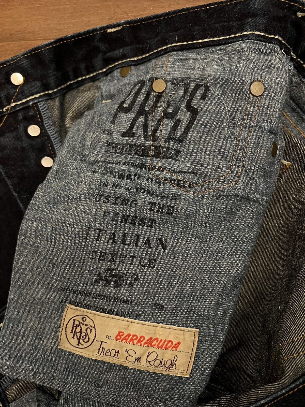 Prps Vintage PRPS Jeans Barracuda Raw Selvedge Denim Size US 31 - 10 Thumbnail