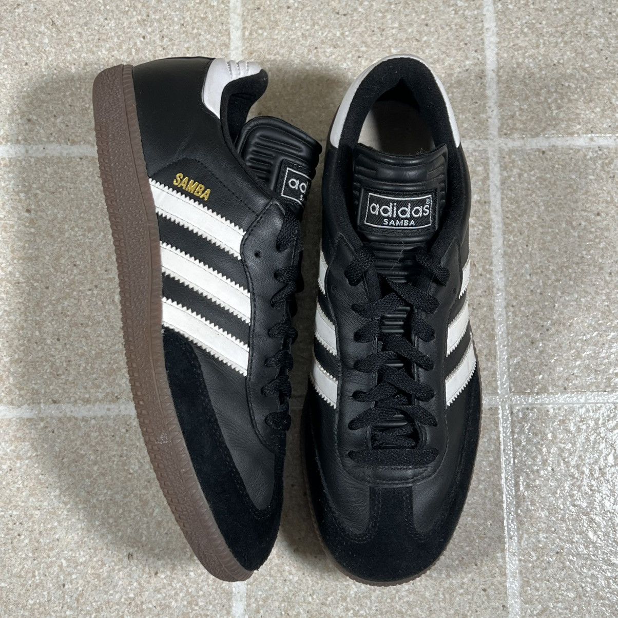 Adidas Adidas Samba OG Originals Shoes Black Gum Sole Women's Sz 8 Size US 8 / IT 38 - 2 Thumbnail