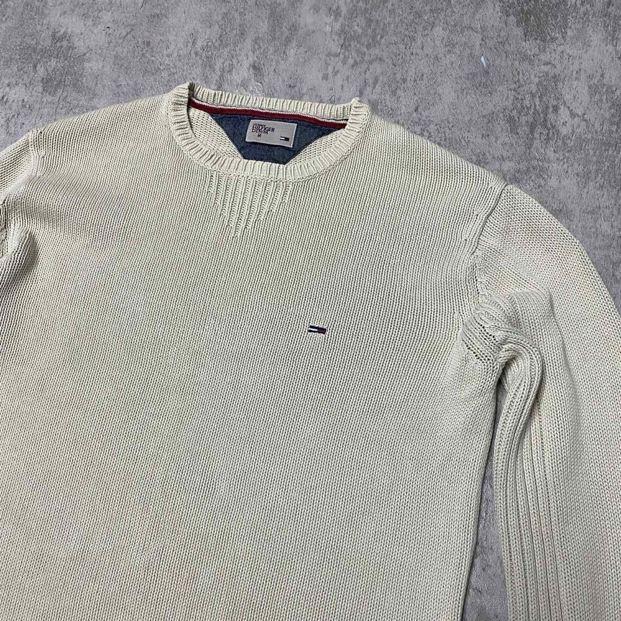 Tommy Hilfiger Cream Tommy Hilfiger knit sweater Size US M / EU 48-50 / 2 - 2 Thumbnail