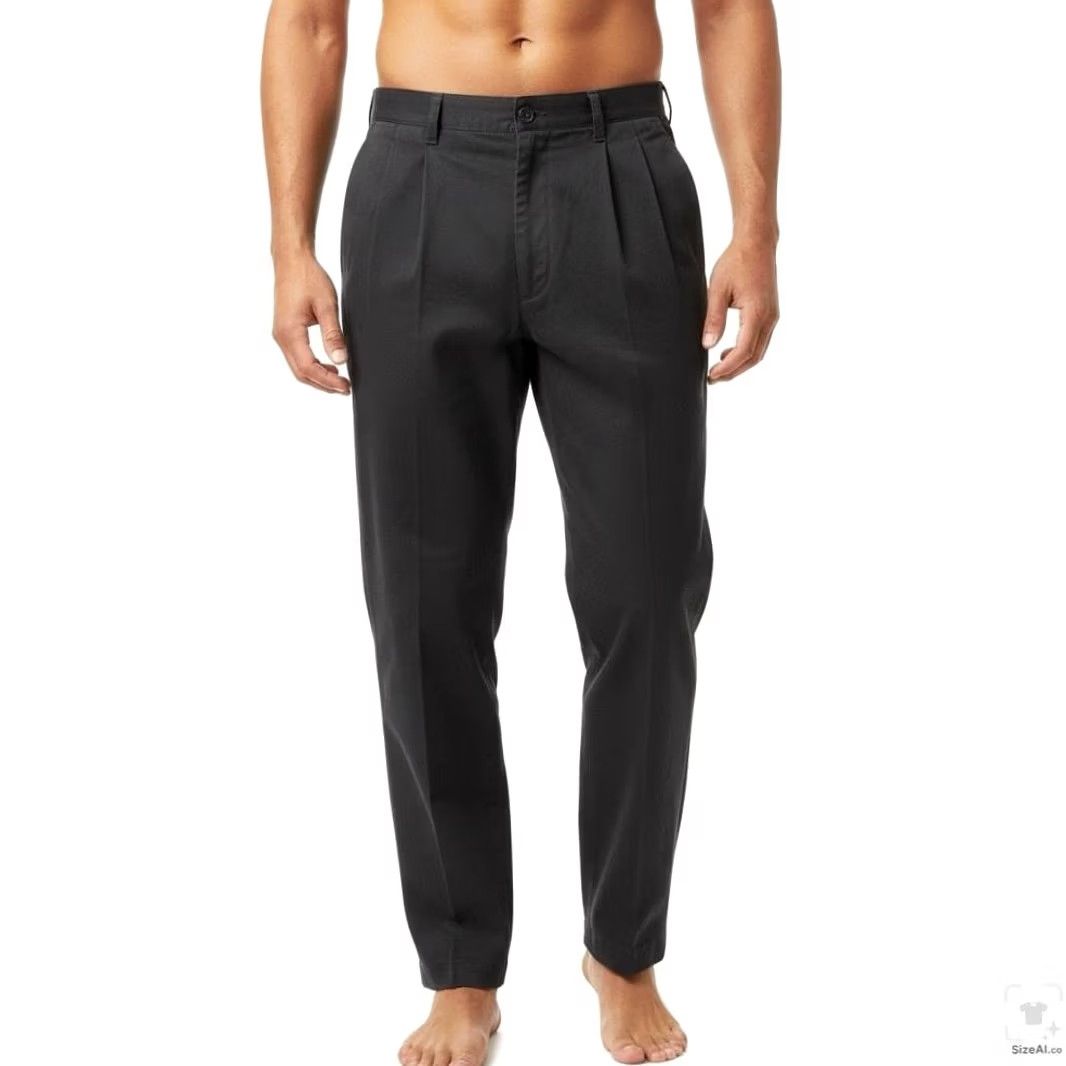 Dickies Dickies Pants Mens 36x34 Black Khakis Relaxed Canvas Polyester Blend Zip Fly Pants Mens Regular 36 Black Khakis Dickies Logo Pocket Belted Zip Fly USA Size US 36 / EU 52 - 4 Thumbnail