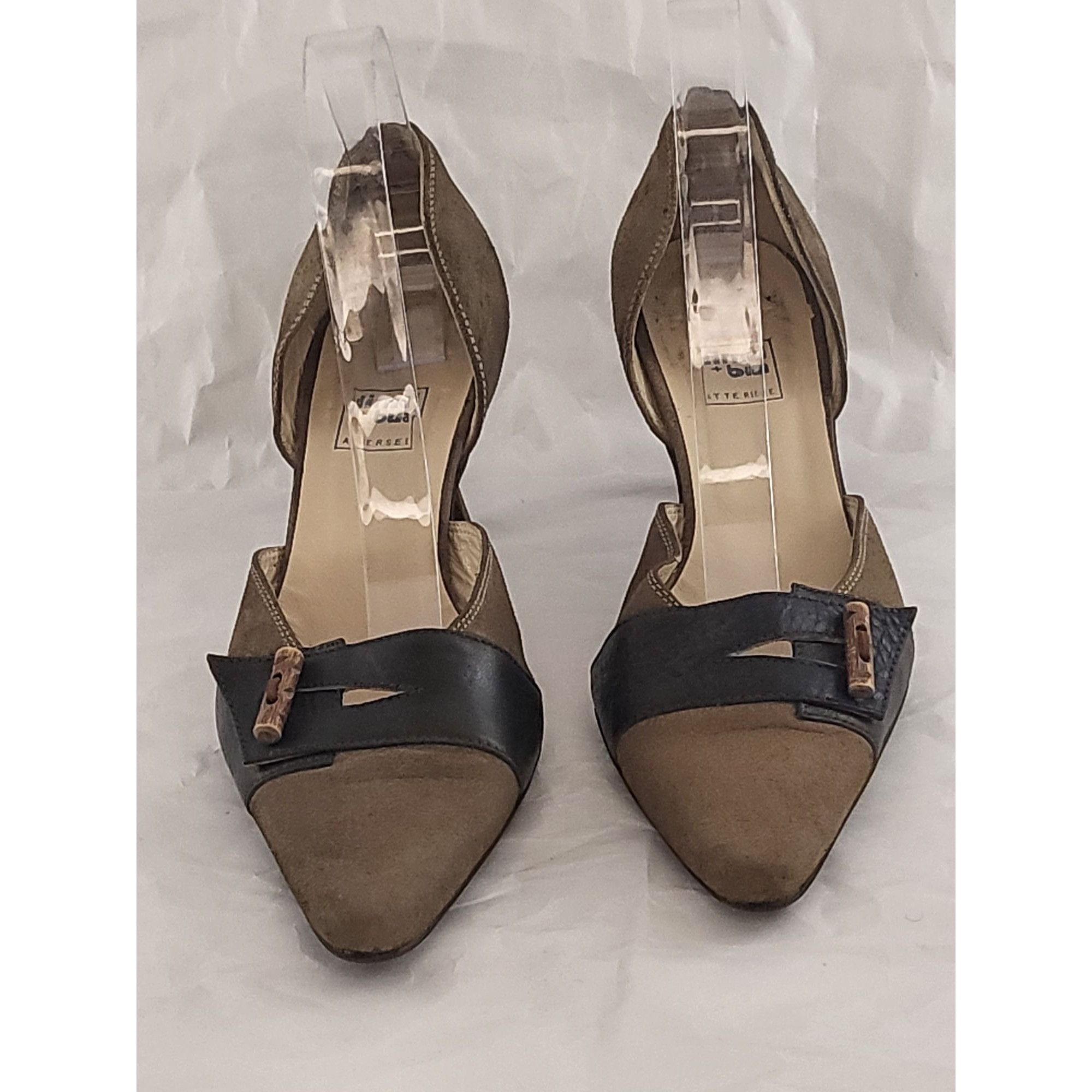 Designer Dirndl + Bua Attersee Suede Leather Sz 38 1/2 EU 6.5 US Kitt Size US 6.5 / IT 36.5 - 3 Thumbnail
