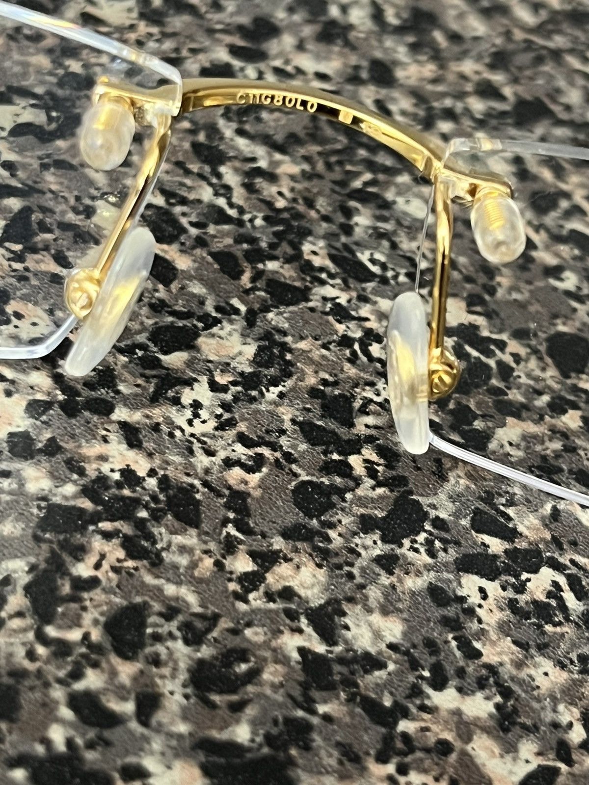 Vintage Vintage gold square glasses Size 46 - 4 Thumbnail