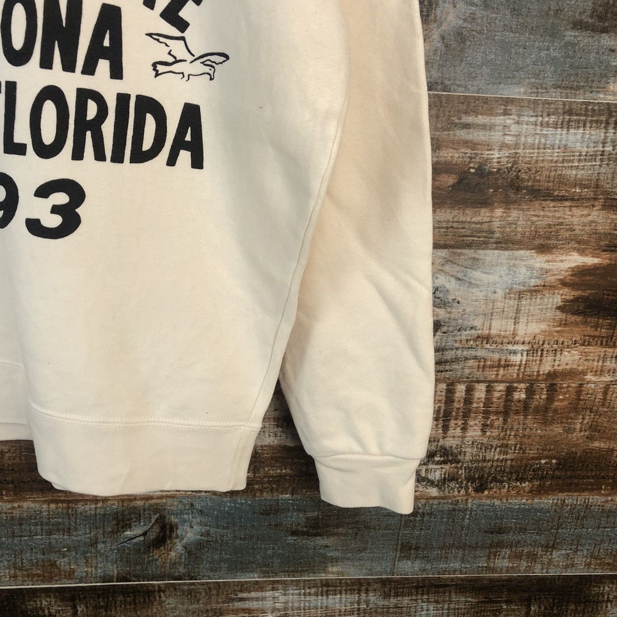 Japanese Brand i was there daytona beach Cream Sweatshirt #A1999 Size US S / EU 44-46 / 1 - 8 Thumbnail
