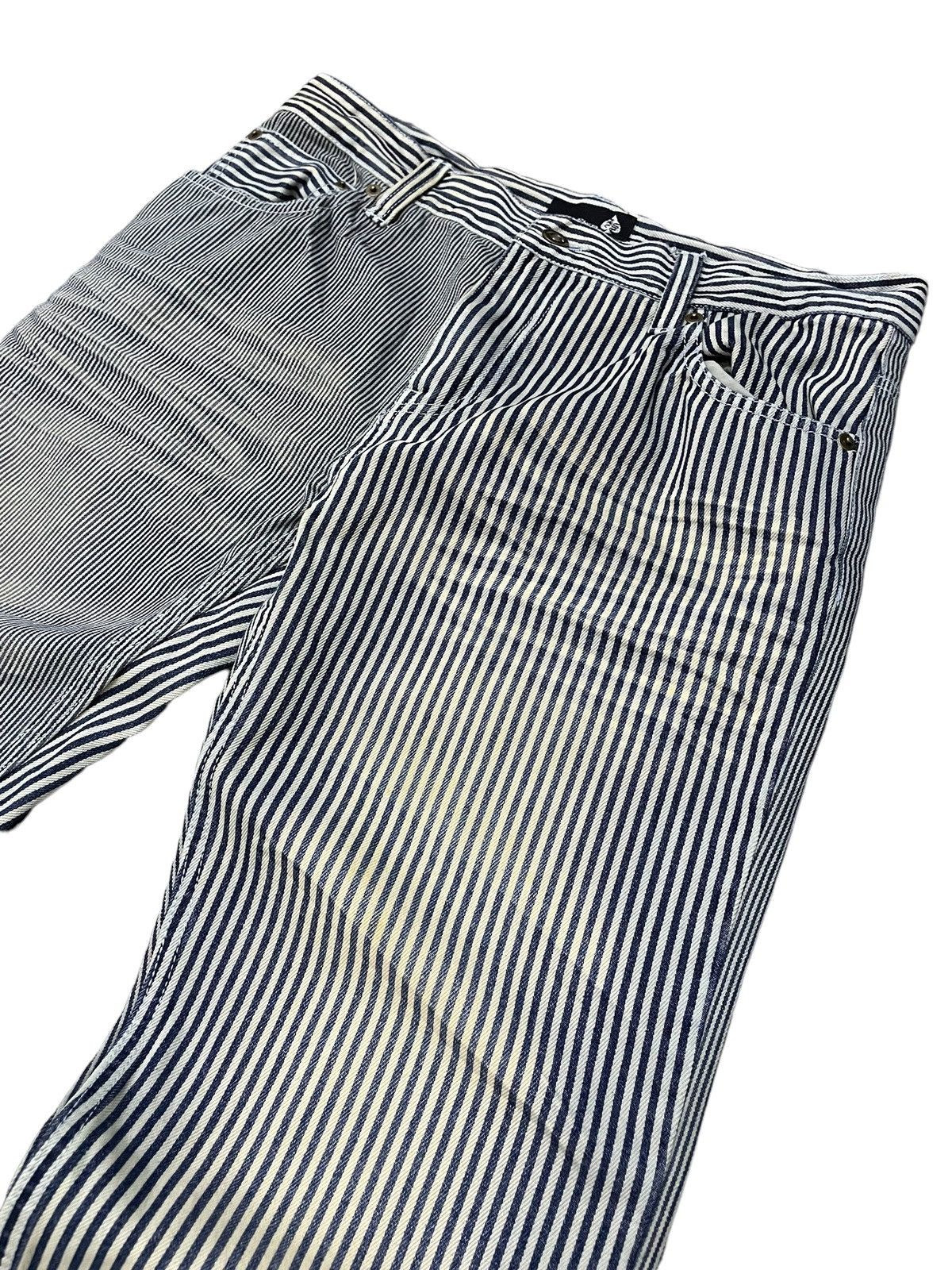 GOSTAR DE FUGA × Hysteric Glamour Jungle Storm Japan Multi Hickory Stripe 3D Whisker Jeans Size US 32 / EU 48 - 8 Thumbnail