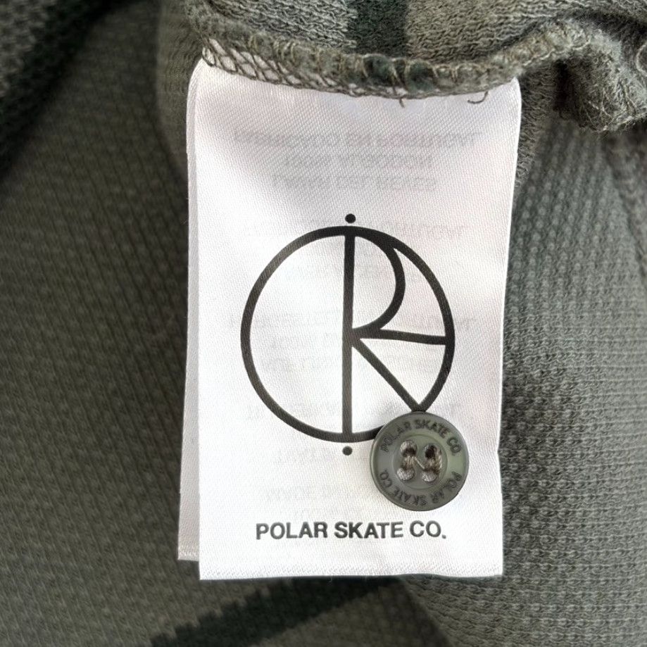 Vintage VINTAGE POLAR Skate Co Polo Shirt Grey Black Striped Men L Polo Shirt Mens Size US L / EU 52-54 / 3 - 5 Thumbnail