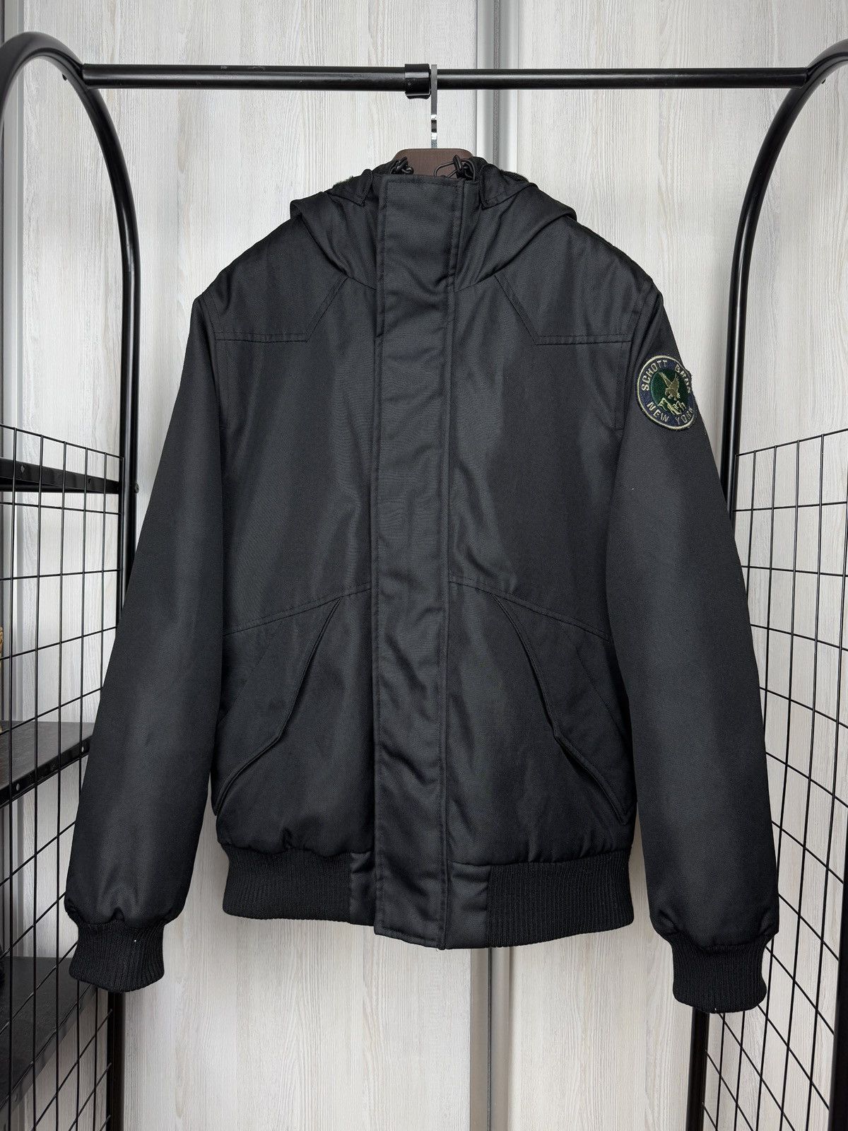 Schott Rancher x Schott Bro NYC Bomber Jacket Hooded USA Western Size US XL / EU 56 / 4 - 1 Thumbnail