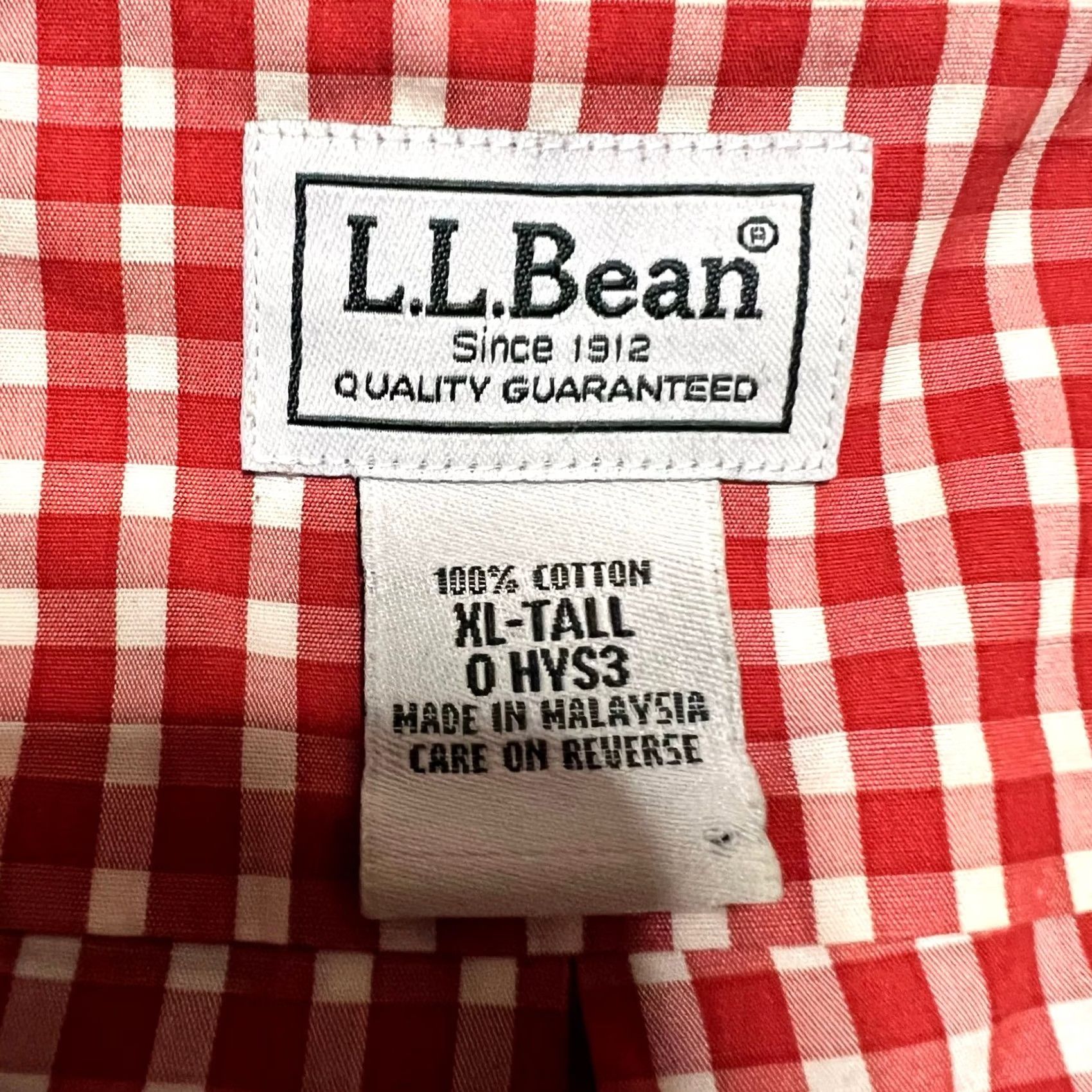 Vintage LL Bean Shirt Mens XL Tall Check Plaid Short Sleeve Button Red Mens Big & Tall XLT Shirt Red Size US XL / EU 56 / 4 - 4 Thumbnail
