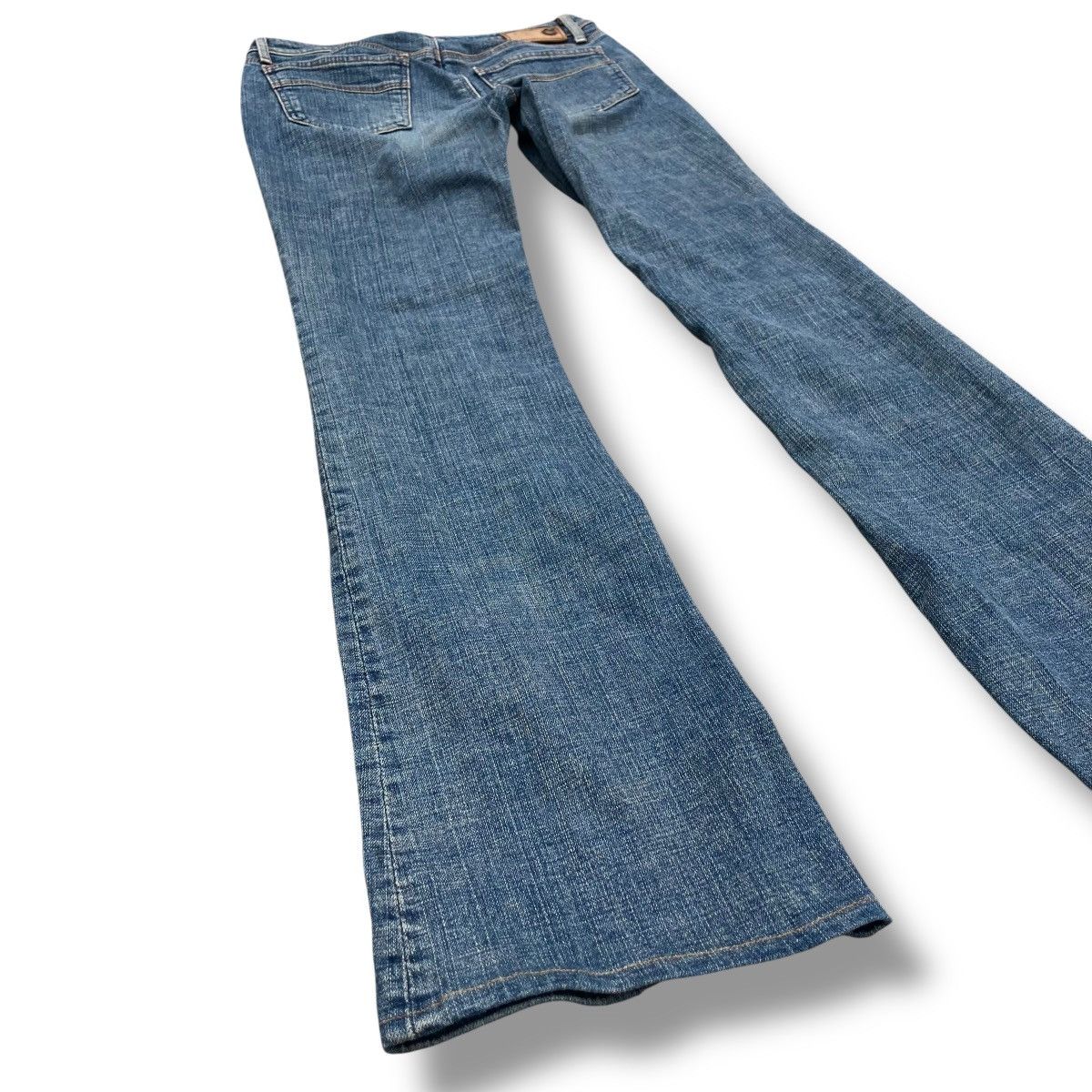 If Six Was Nine 🇯🇵 VINTAGE BRAPPERS SPIRAL CUT FLARE DISTRESSED DENIM PANTS Size 28" / US 6 / IT 42 - 10 Thumbnail